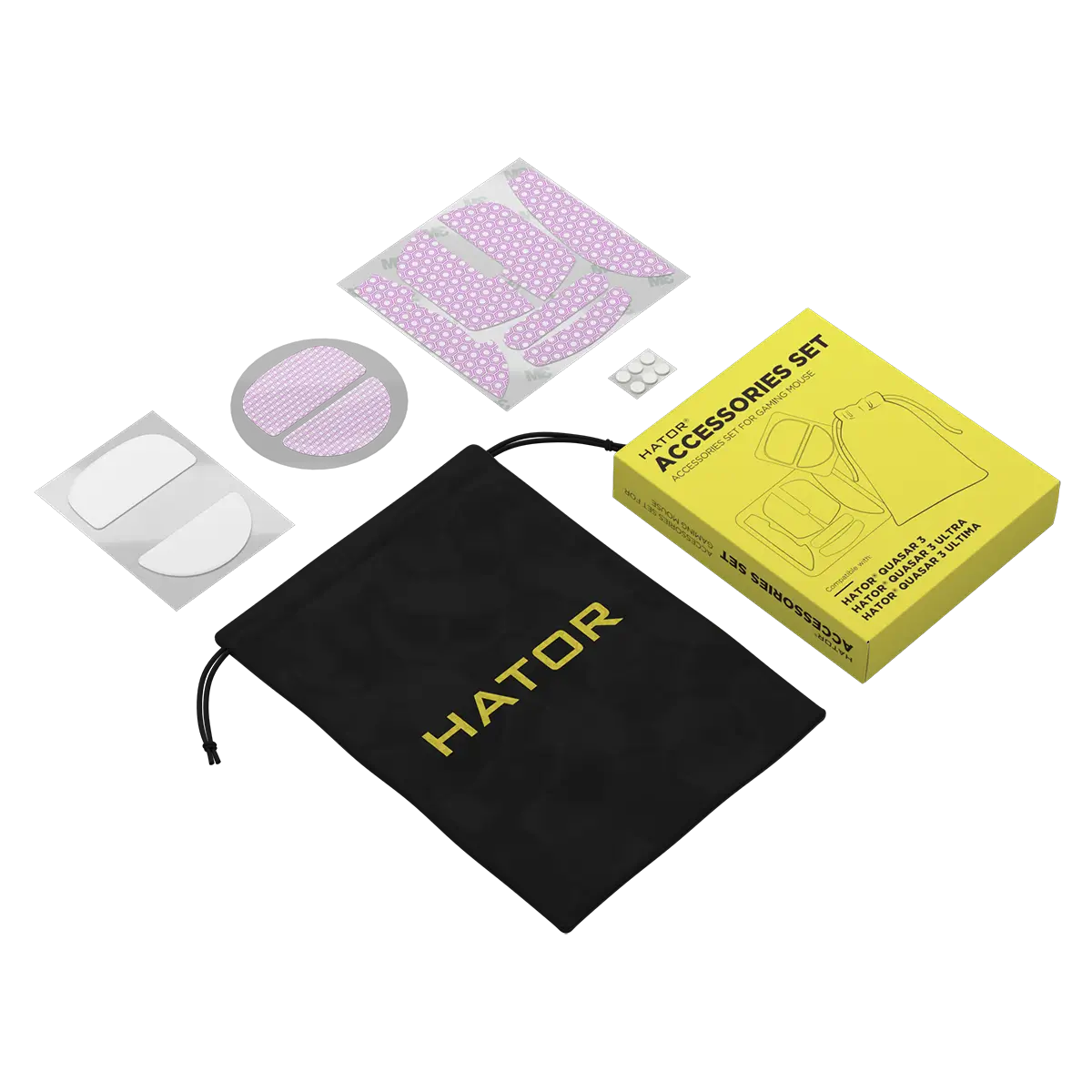 HATOR Accessories Set for Quasar 3 series gaming mouse