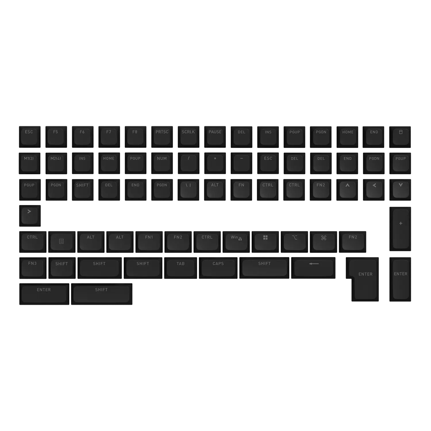 OMA profile keycaps set for ANSI/ISO Layouts (part B)