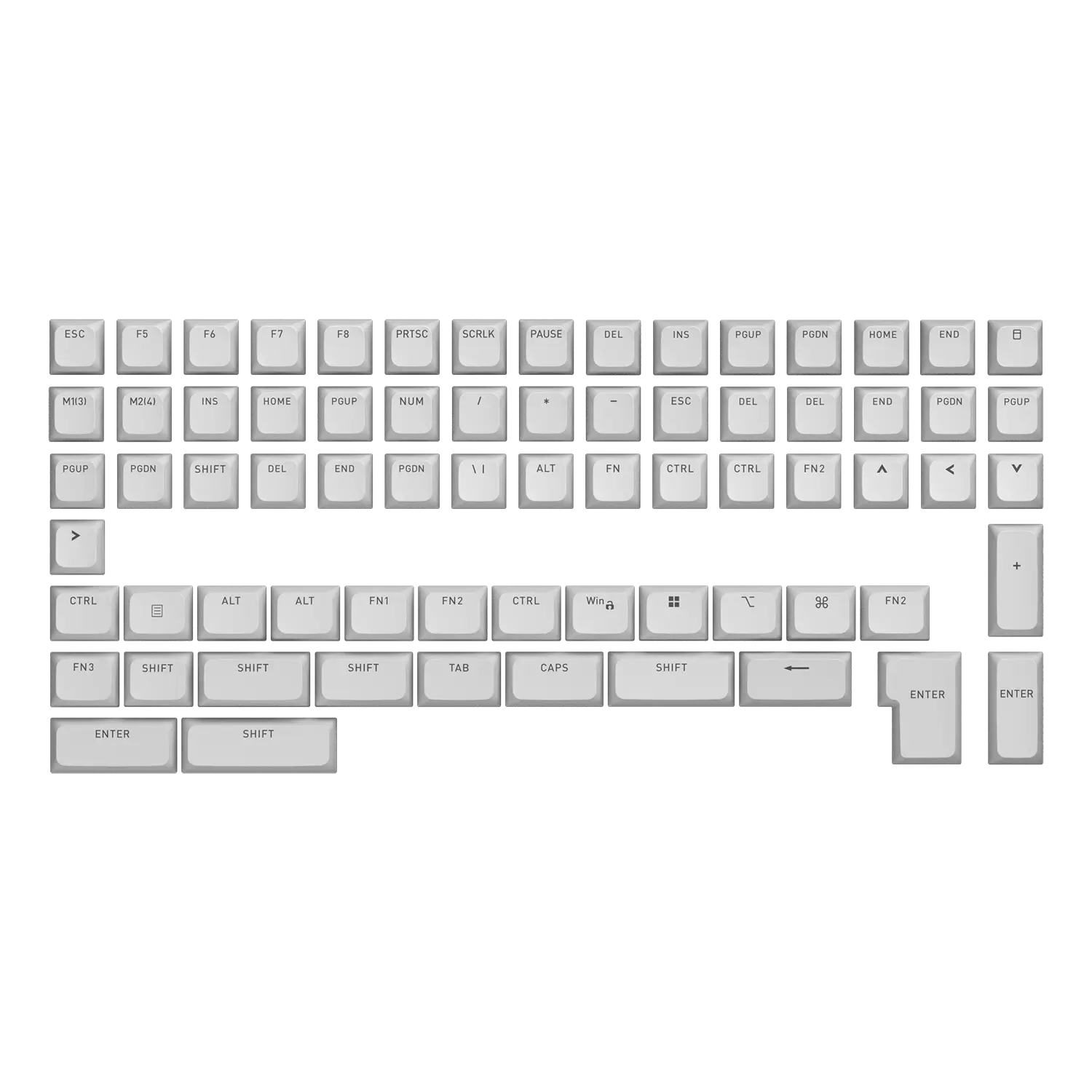OMA profile keycaps set for ANSI/ISO Layouts (part B)
