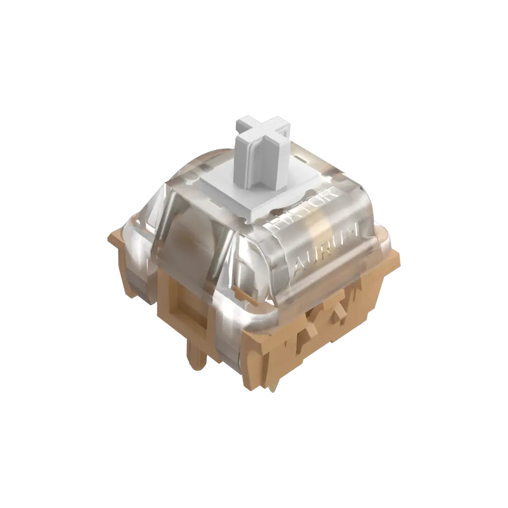 Set of Mechanical Hotswap Switches HATOR Aurum Mocca Tactile Silent